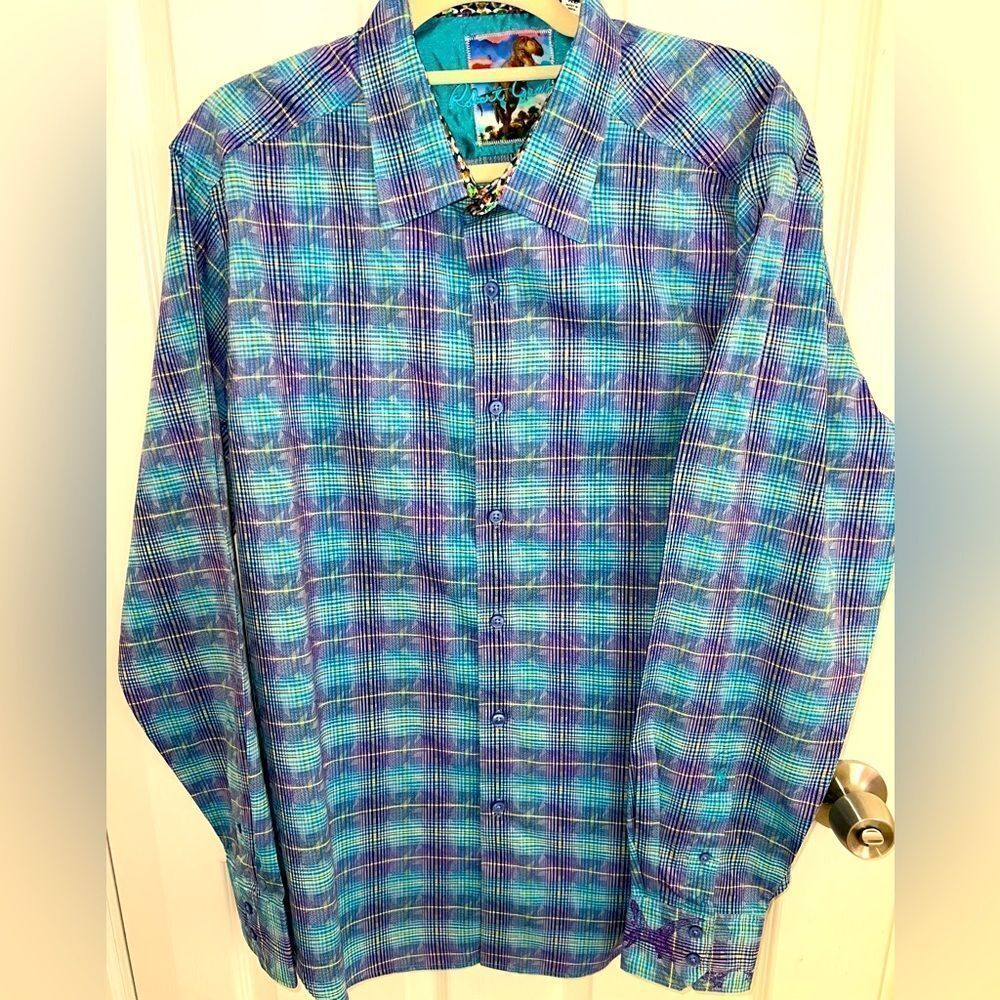 Robert Graham, Men’s Long Sleeve Dress Shirt, XL